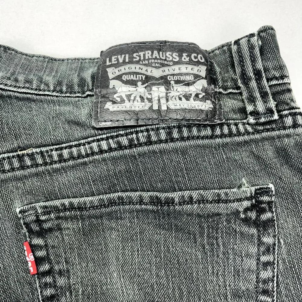 Levi's 511 Tag Sz 32x34 (Fits 31) Men's Black Narrow‎ Leg Jeans Lean Hip